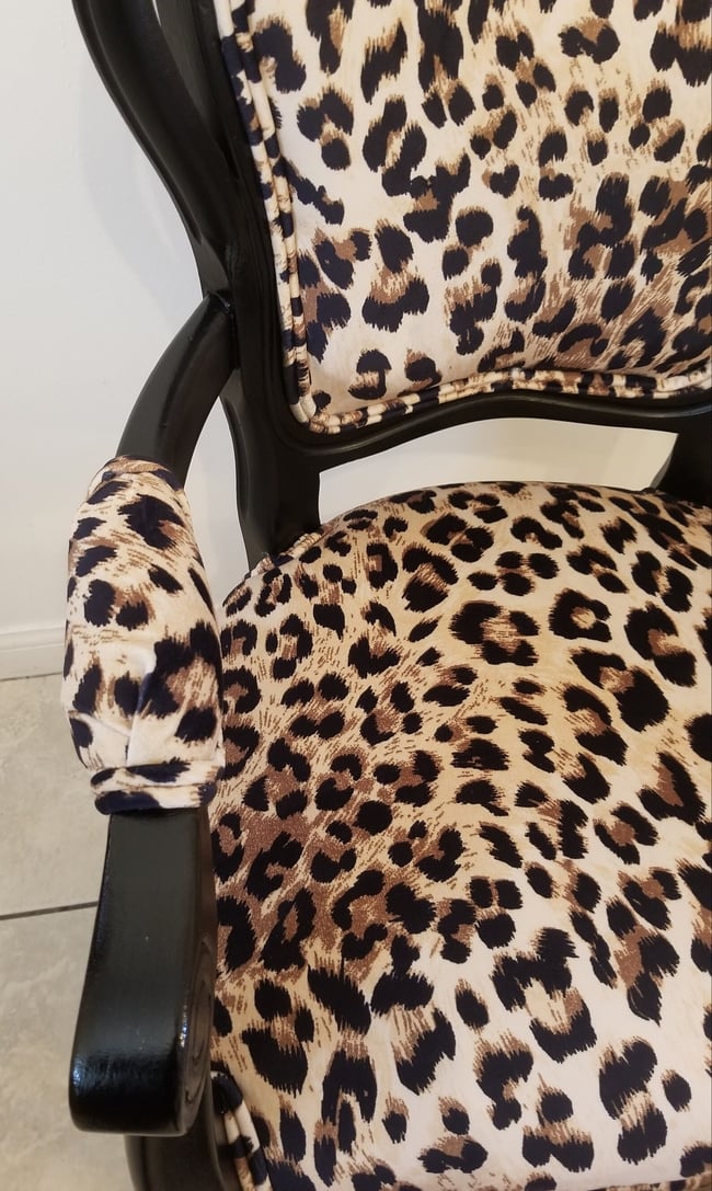 Fabulous Vintage Leopard Print Chair