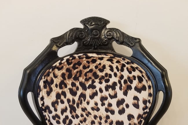 Fabulous Vintage Leopard Print Chair
