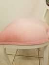 Pink Floral Velvet Chair