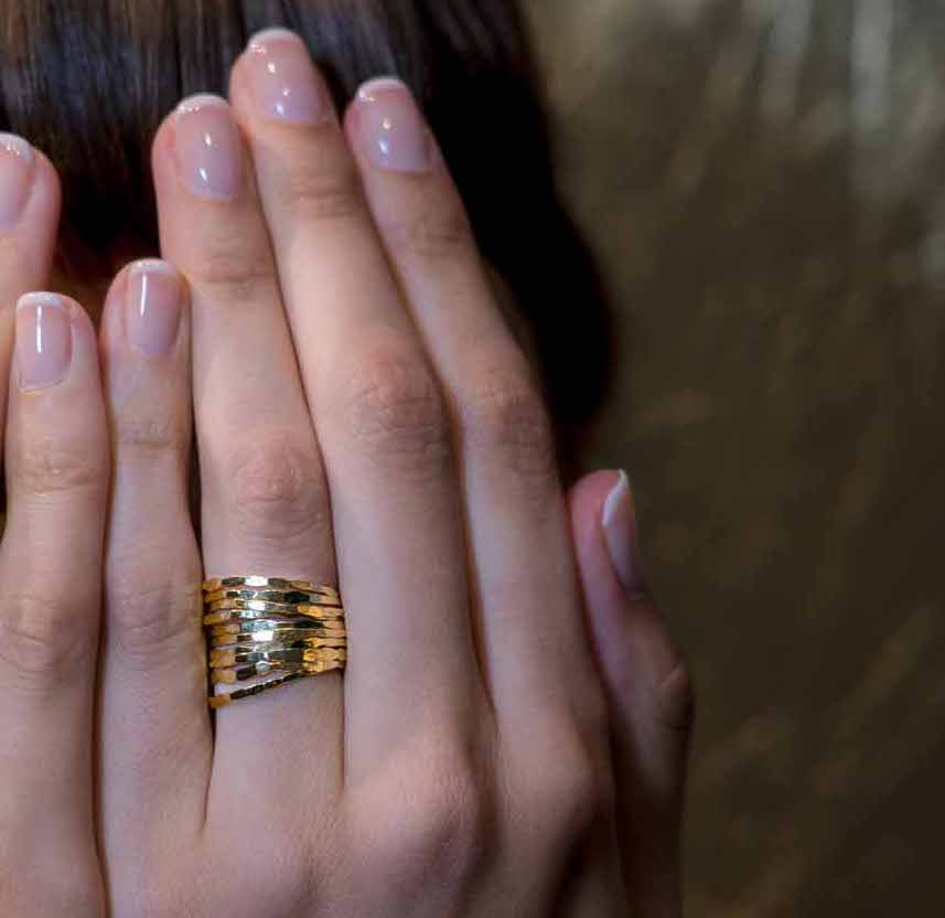 Image of Bague Martelée Fine / Fine Hammered Ring