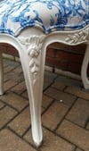 Vintage Rococo French Salon White Chair