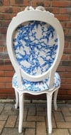 Vintage Rococo French Salon White Chair
