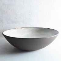 Image 1 of rustic white serving bowl