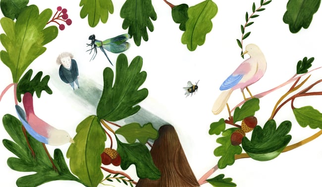 Oak leaves ~ Giclee print