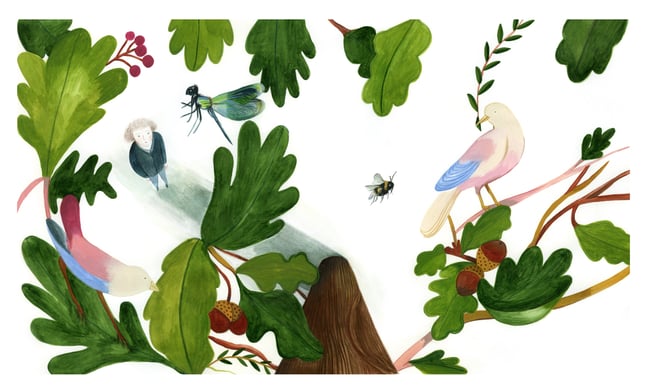 Oak leaves ~ Giclee print