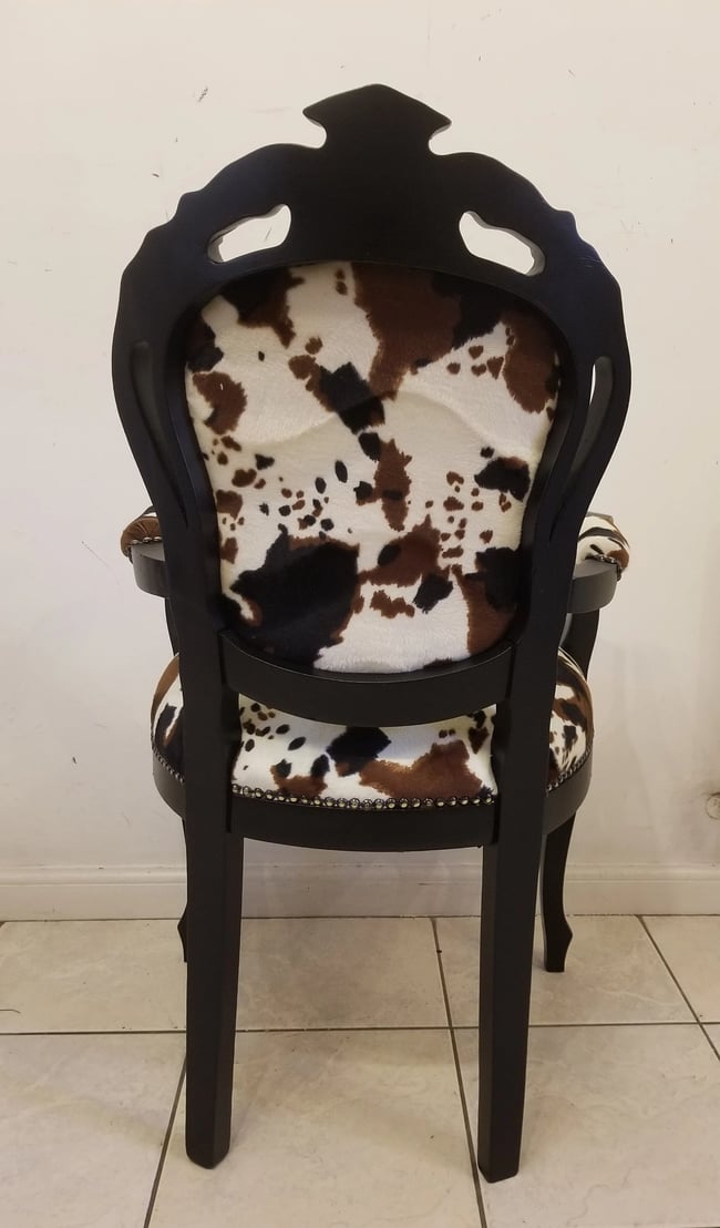 Vintage Italian Cowhide Chair