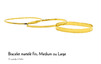 Image 2 of Bracelet Martelé Large / Large Hammered Bracelet