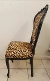 Vintage Leopard Print Italian Chair