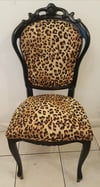 Vintage Leopard Print Italian Chair