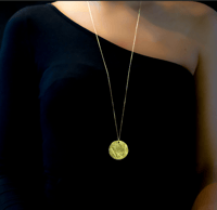 Image 1 of Sautoir Chaine Fine Grande Médaille / Necklace fine chain large medal