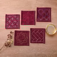 Image 2 of Sashiko Coaster Collections