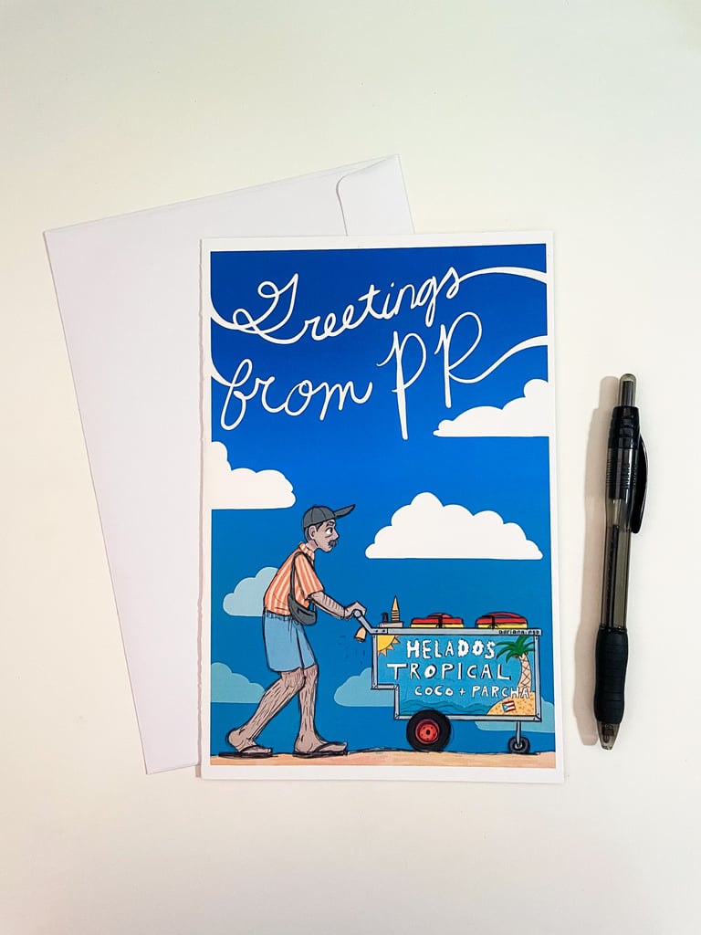 Heladero Tropical - Greeting Card
