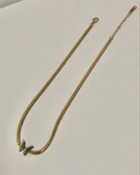 Image 3 of Emerald Butterfly Necklace