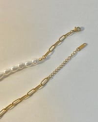 Image 3 of Pearl/Chain Necklace 