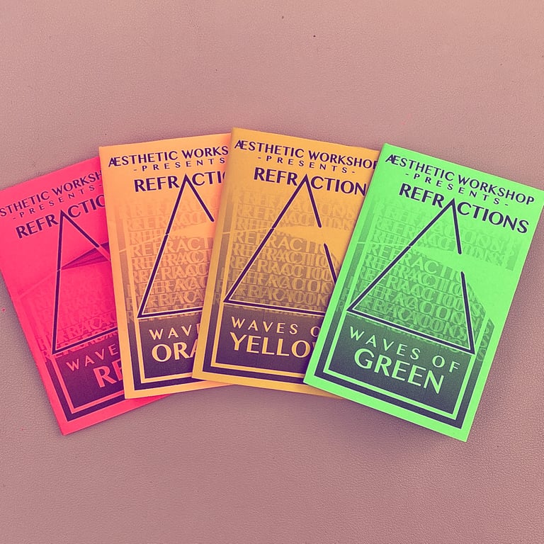 Refractions: Waves of Color Zine Series - Single Zine or Four Zine Set