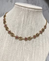 Image 3 of Vintage Floral Necklace + Bracelet