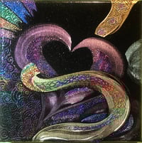 Image 1 of "Fly with Me" by Katy DeBra, 6" x 6" x 0.5"