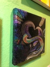 Image 3 of "Fly with Me" by Katy DeBra, 6" x 6" x 0.5"