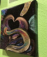 Image 4 of "Fly with Me" by Katy DeBra, 6" x 6" x 0.5"