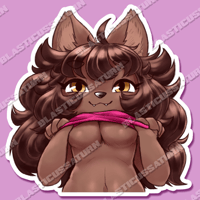 Image 2 of ChocoDoggy Flashing - Vinyl Sticker