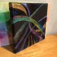Image 3 of "Synchronicity" by Katy DeBra, 6" x 6" x 0.5"