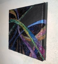 Image 4 of "Synchronicity" by Katy DeBra, 6" x 6" x 0.5"