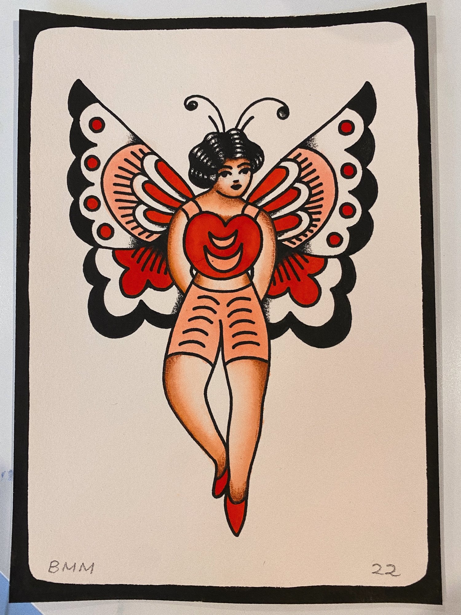 Image of BUTTERFLY GIRL PAINTING