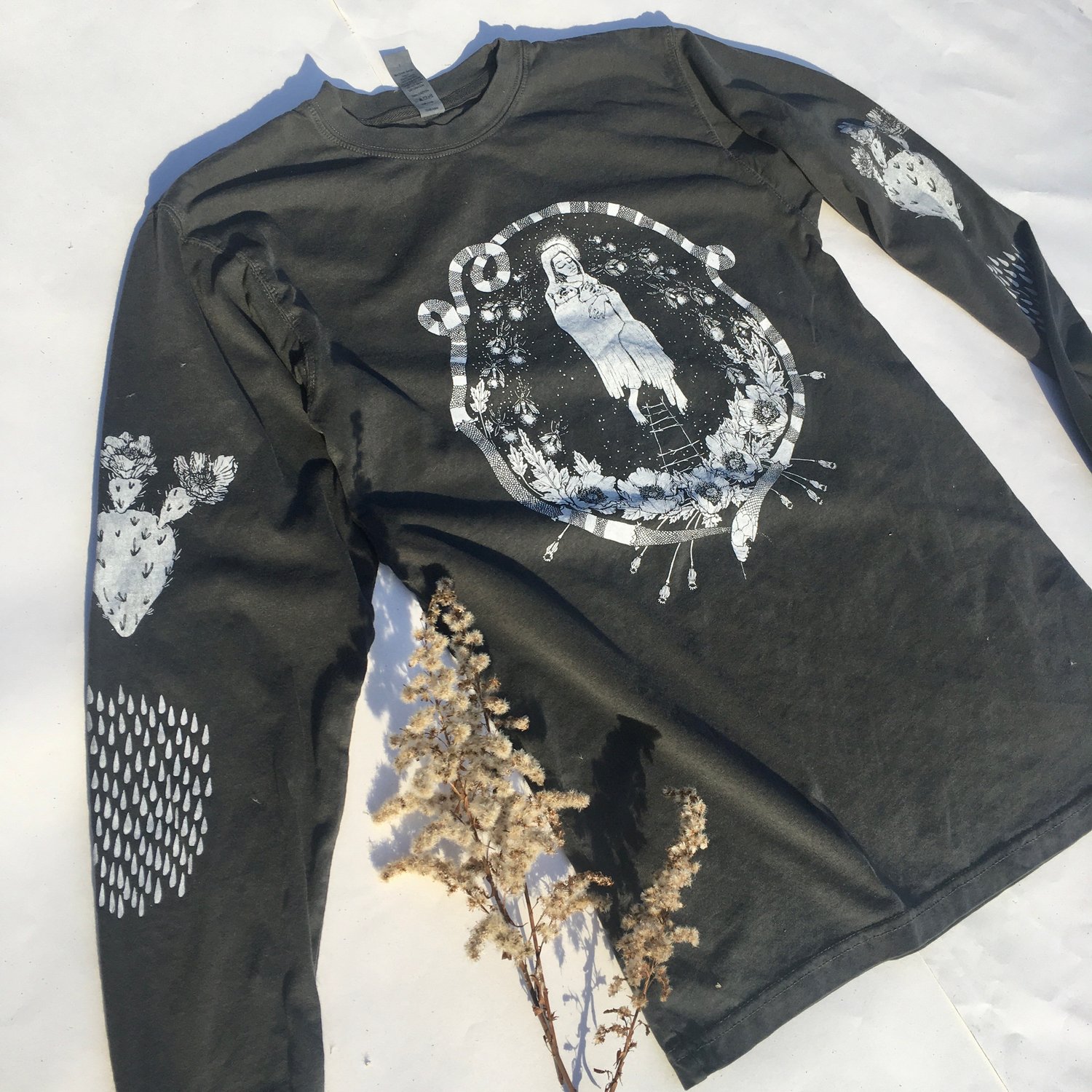 Image of glitter cloak long sleeve tee