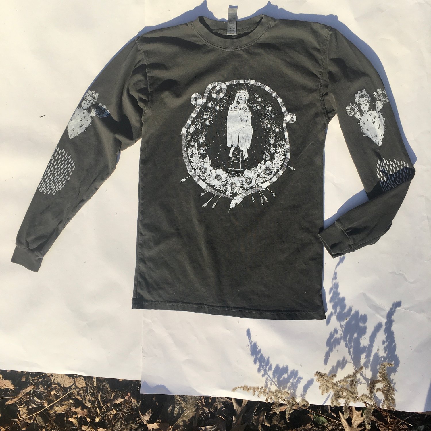 Image of glitter cloak long sleeve tee