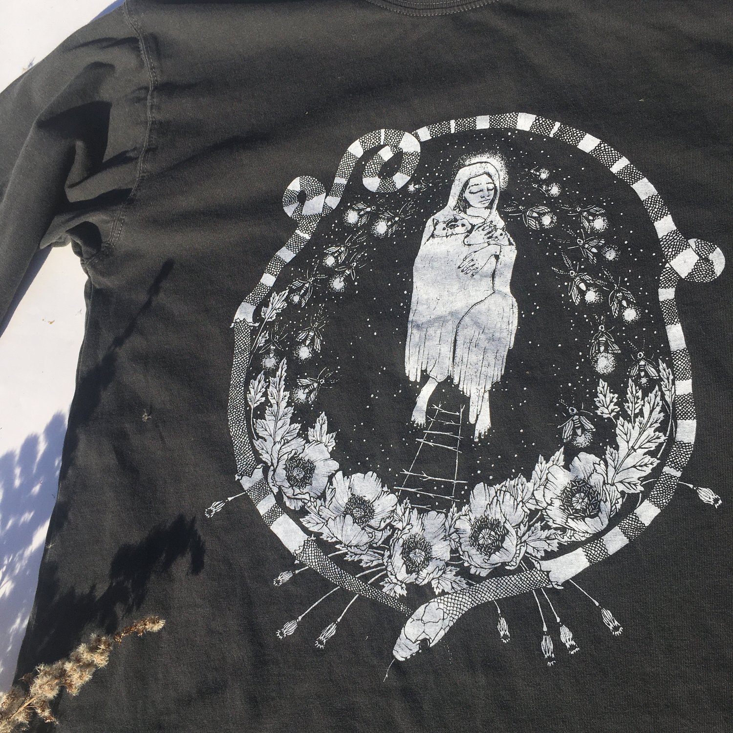 Image of glitter cloak long sleeve tee