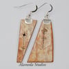 Geometric Birch Bark Earrings