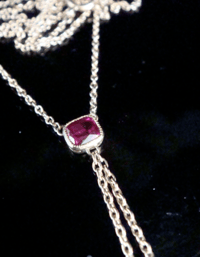 Image 5 of EDWARDIAN 18CT PLATINUM and 9CT YELLOW GOLD NATURAL RUBY AND DIAMOND NECKLACE