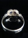 EDWARDIAN 18CT YELLOW GOLD SAPPHIRE RUBY OLD CUT DIAMOND TOI ET MOI CLUSTER