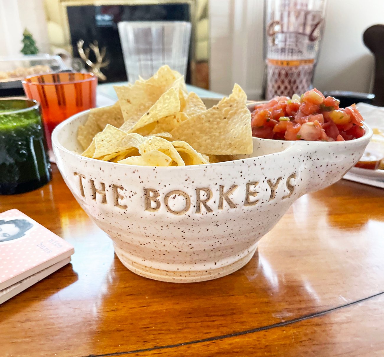 Chip and Dip Bowl Molly Makes Pottery