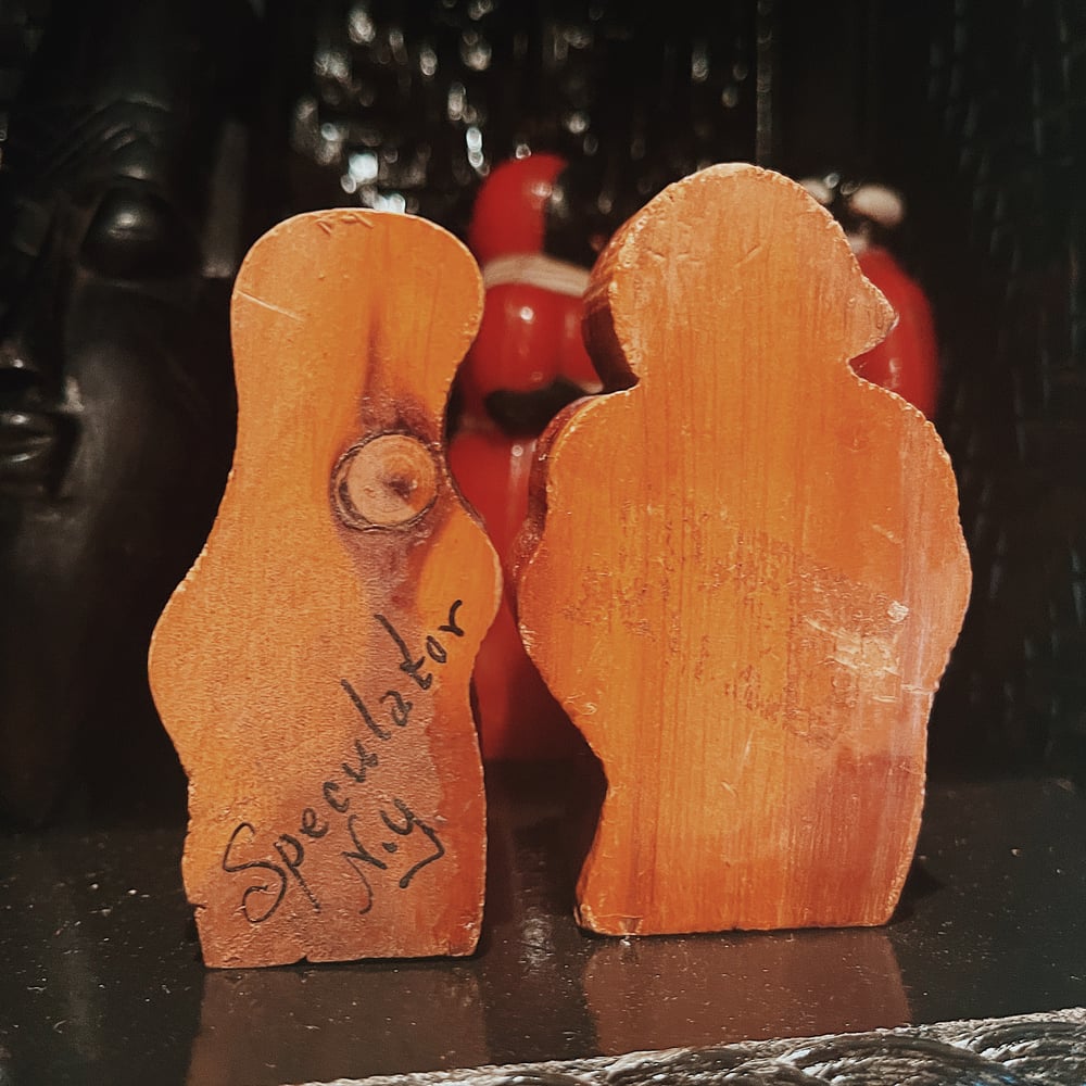 Black Americana Salt & Pepper Shakers