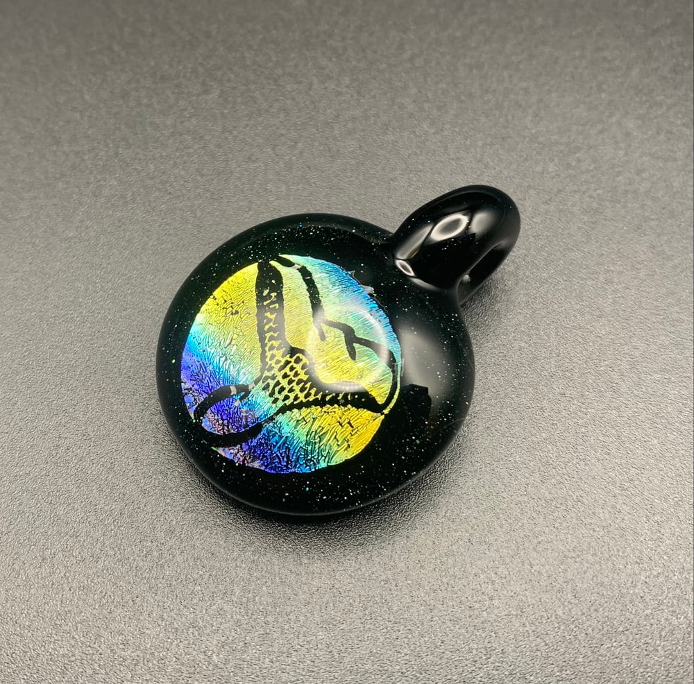 RAINBOW DICHRO Mushroom Pendant