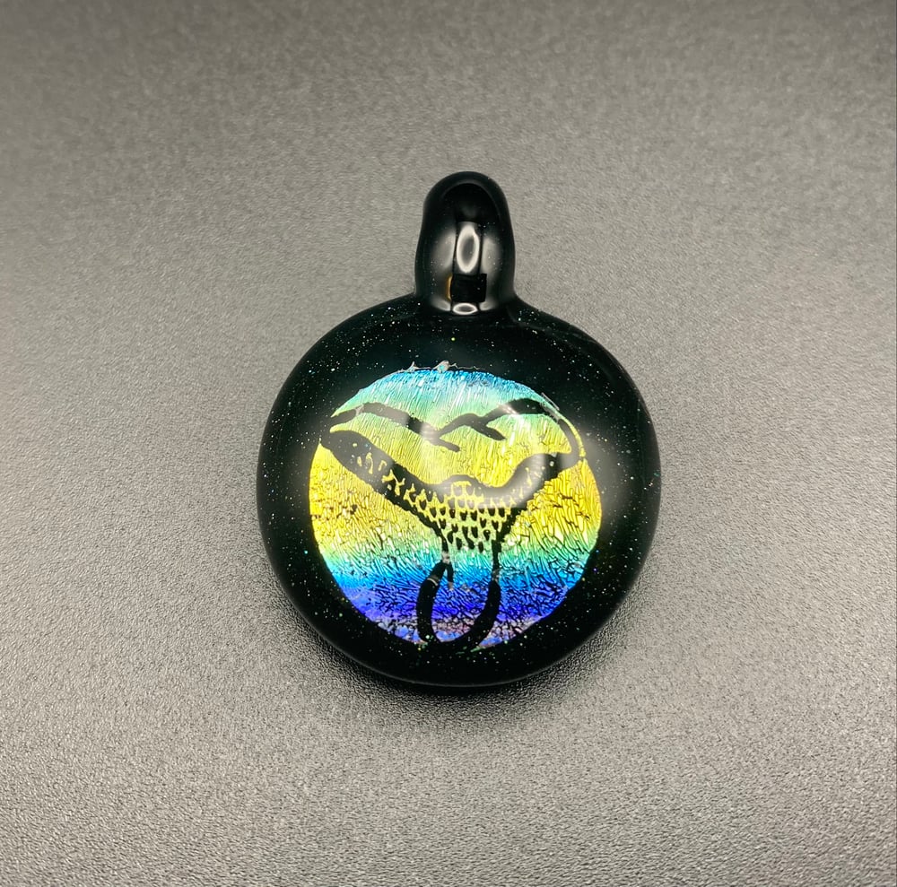 RAINBOW DICHRO Mushroom Pendant