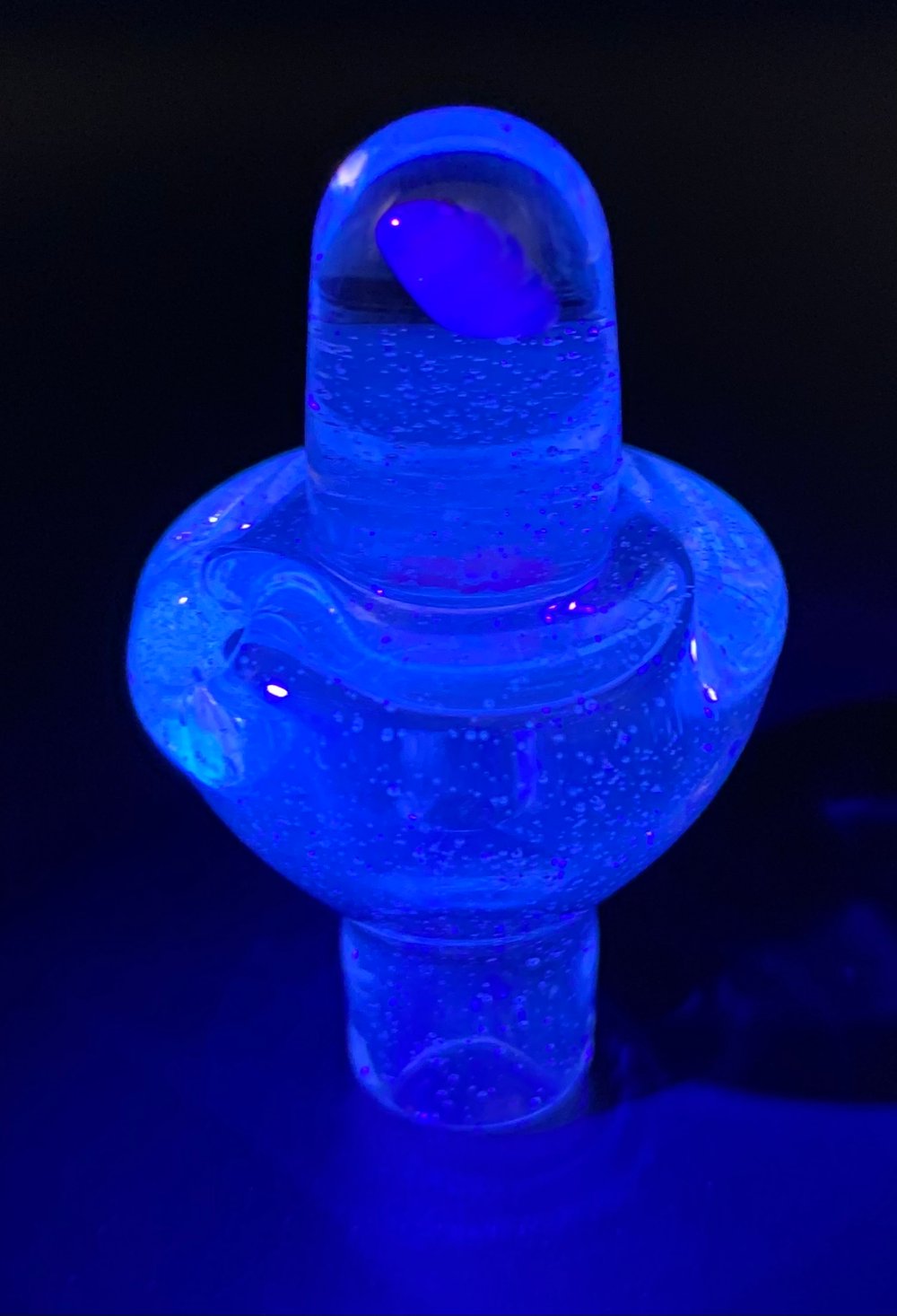 UV Reactive Blu-V Opal Bubble Cap