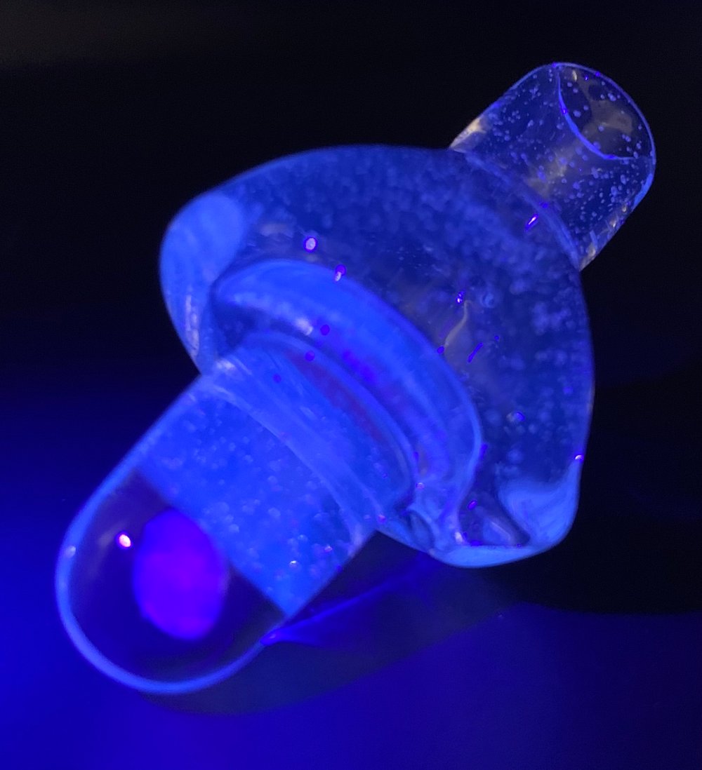 UV Reactive Blu-V Opal Bubble Cap