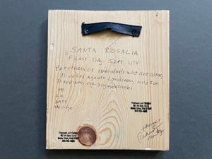 Image of St. Rosalia Retablo by Theresa & Richard Montoya