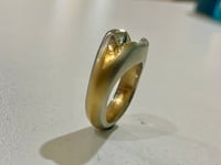 Image 2 of Two Tone 22kt & 18kt gold ring setting