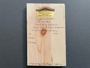 Image of St. Gertrude of Nivelles Retablo by Theresa & Richard Montoya