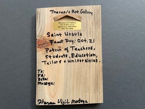 Image of St. Ursula  Retablo by Theresa & Richard Montoya (version 1)