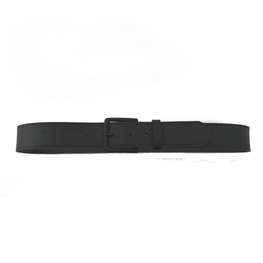 Image of 3cm Rough Grain Vegan Belt - Black Buckle