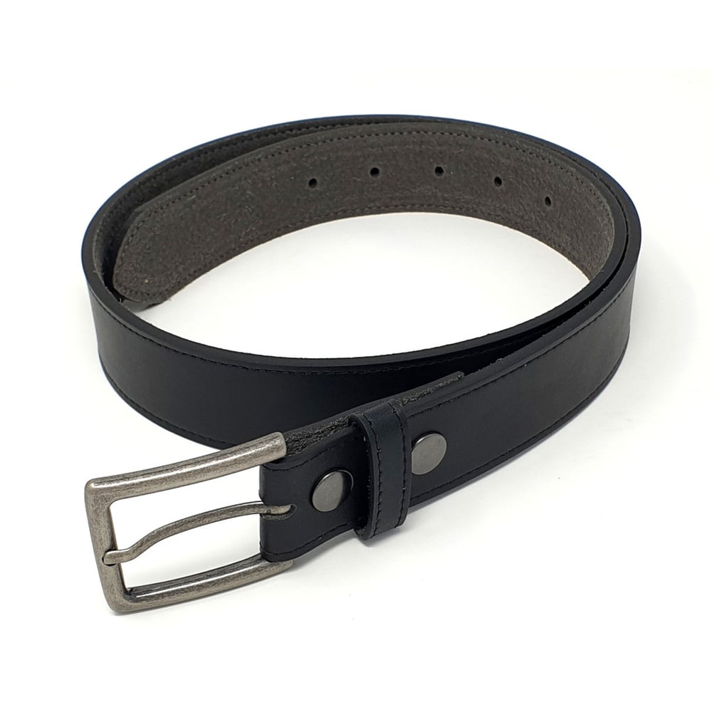 Image of 3.5cm Fine Grain Vegan Belt - Square Gunmetal Buckle
