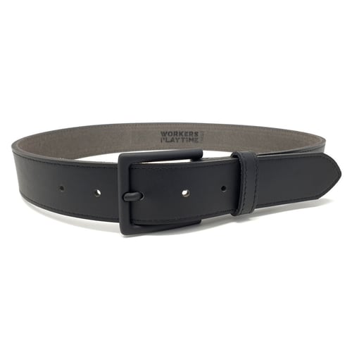 Image of 3.5cm Fine Grain Vegan Belt - Square Black Buckle