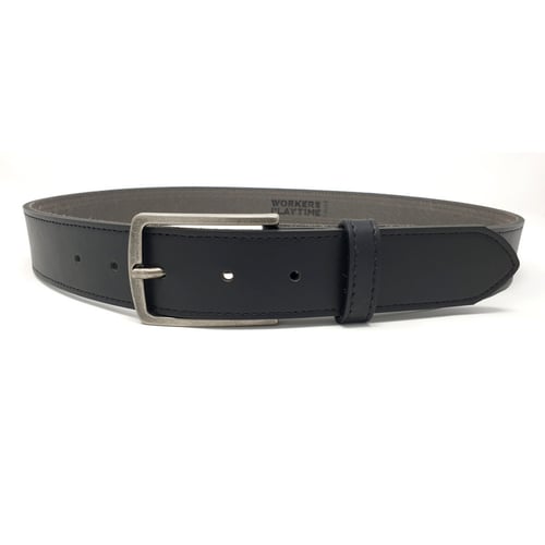 Image of 3.5cm Fine Grain Vegan Belt - Rectangular Gunmetal Buckle