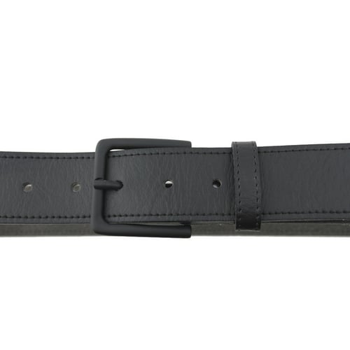 Image of  4cm Rough Grain Vegan Belt - Black Buckle