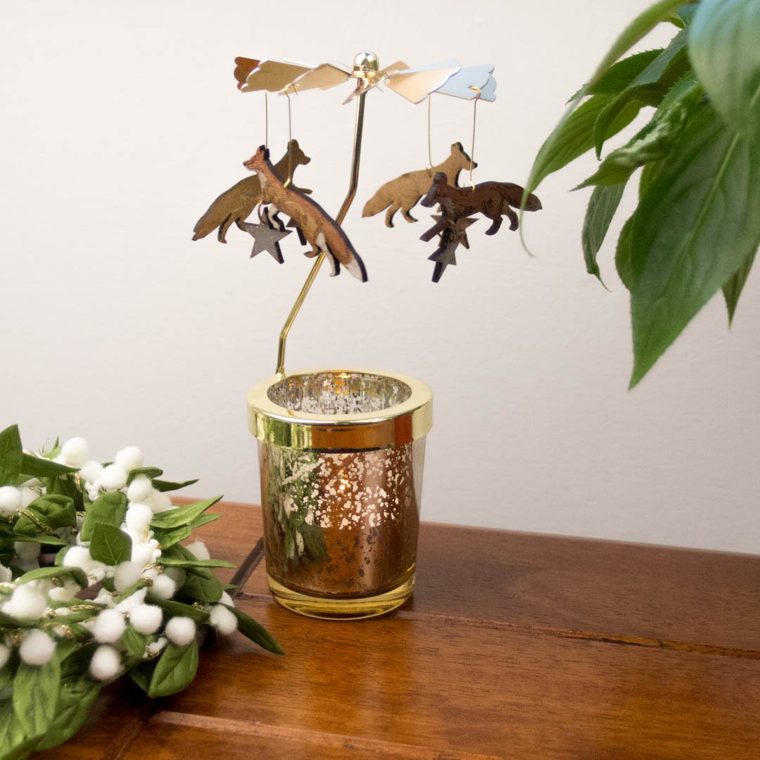 Fox and Star Candle Carousel by Lily Faith | The Moon Cave
