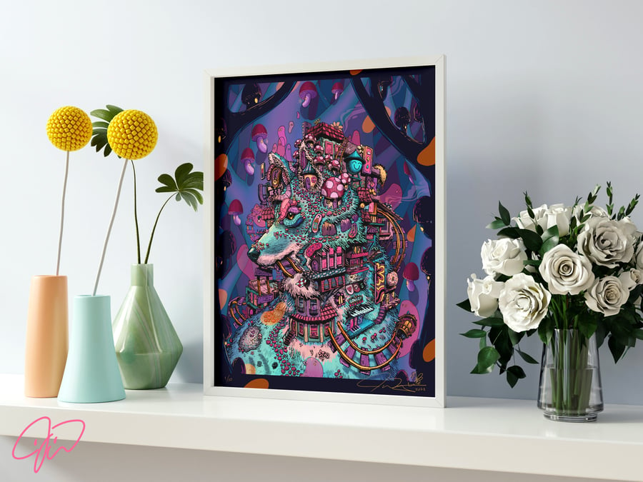 Image of "Alive in the dead of night" Print